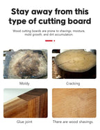 Premium stainless steel cutting board set for meat, vegetables, fruit and kitchen food preparation