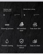 Premium stainless steel cutting board set for meat, vegetables, fruit and kitchen food preparation