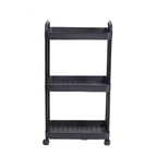 4 Tier Rolling Storage Cart with Wheels Utility Organizer for Kitchen Bathroom Laundry Room Office