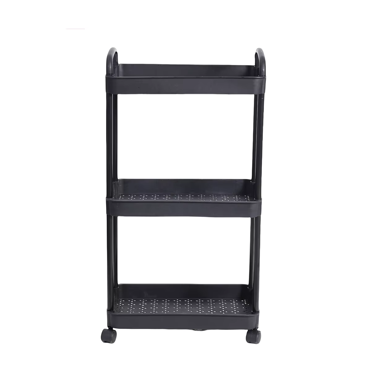4 Tier Rolling Storage Cart with Wheels Utility Organizer for Kitchen Bathroom Laundry Room Office