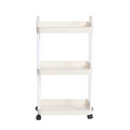 4 Tier Rolling Storage Cart with Wheels Utility Organizer for Kitchen Bathroom Laundry Room Office