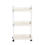 4 Tier Rolling Storage Cart with Wheels Utility Organizer for Kitchen Bathroom Laundry Room Office